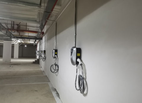 小區(qū)地下停車場(chǎng)7kw充電樁安裝項(xiàng)目案例(圖1)